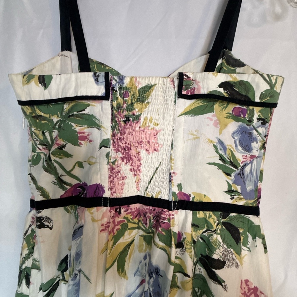 Anthropologie Elevenses Retro Style Women’s Dress 6 | Women’s Floral Mini Dress - Picture 9 of 13